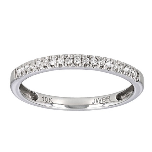 NEW Solid 10K White Gold Natural Diamond Ring - Picture 3 of 3